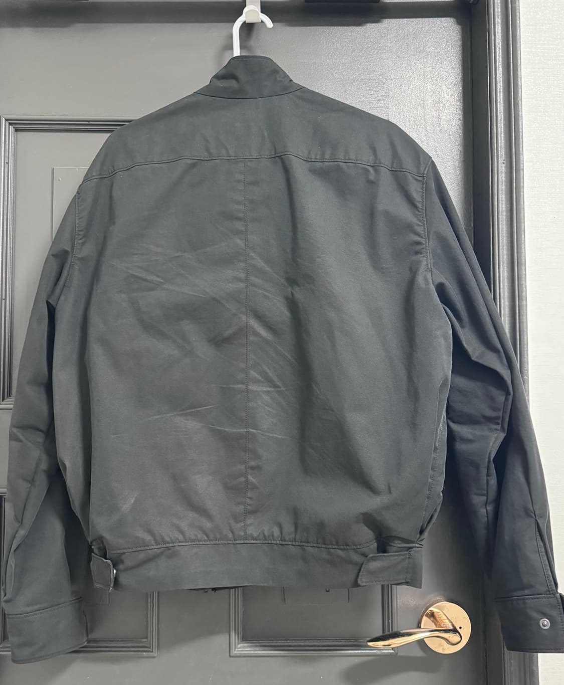 누마레 DOUBLE ZIP HARRINGTON JACKET BLACK 상품이미지2