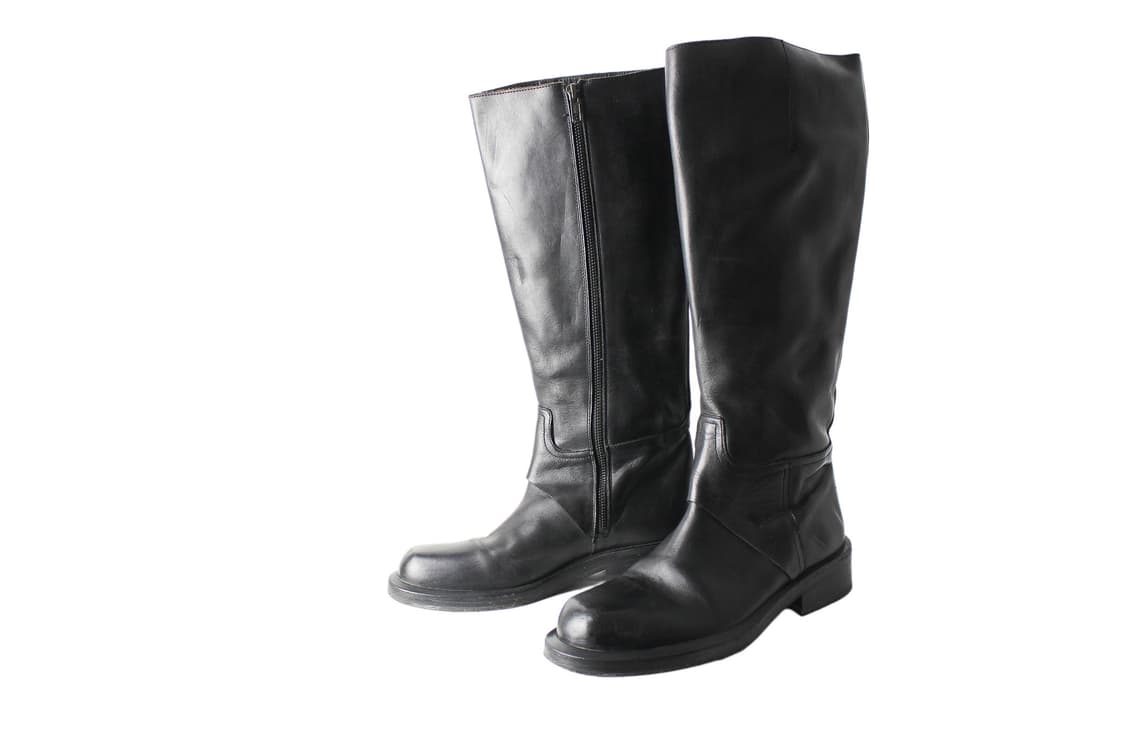 2000s Ann Demeulemeester 앤드뮐미스터  레더 롱부츠 상품이미지2