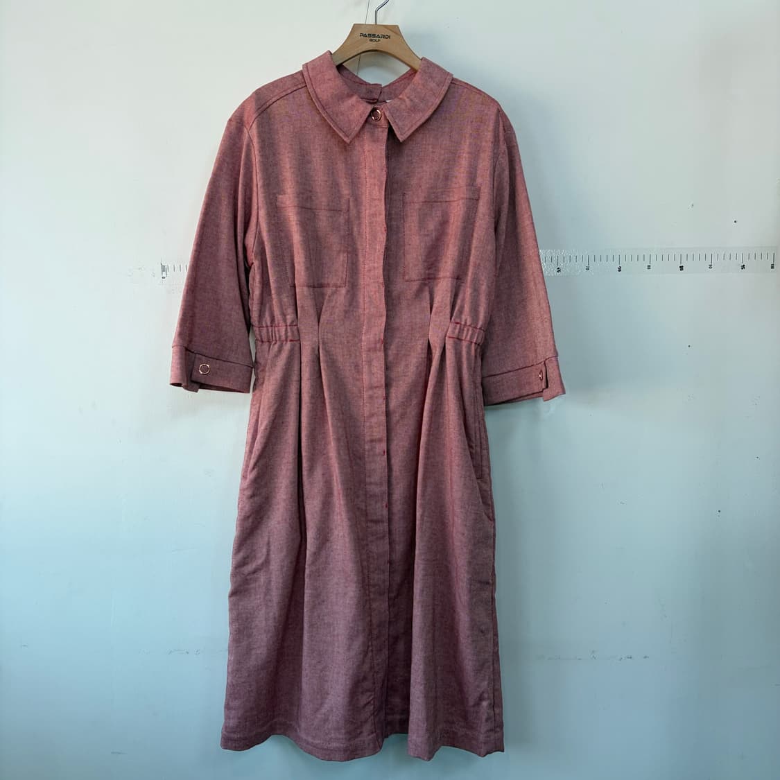 Jby 헤링본 7부 롱 원피스 상품이미지1