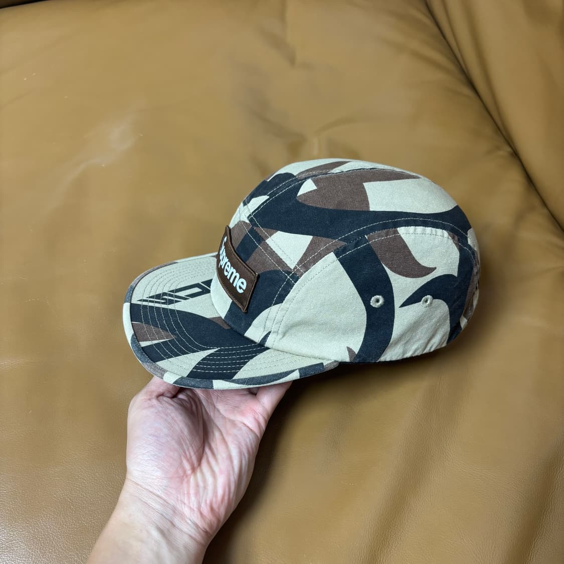 Supreme 슈프림 워시드 카모 탄 캠프캡 모자 Washed Camo 상품이미지4