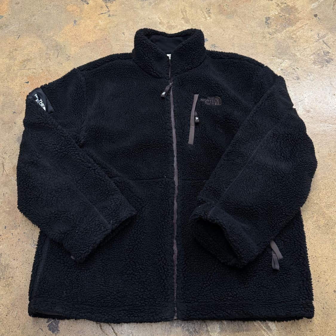 [정품/2XL] 노스페이스 검정색 뽀글이 플리스 집업 b16 상품이미지2