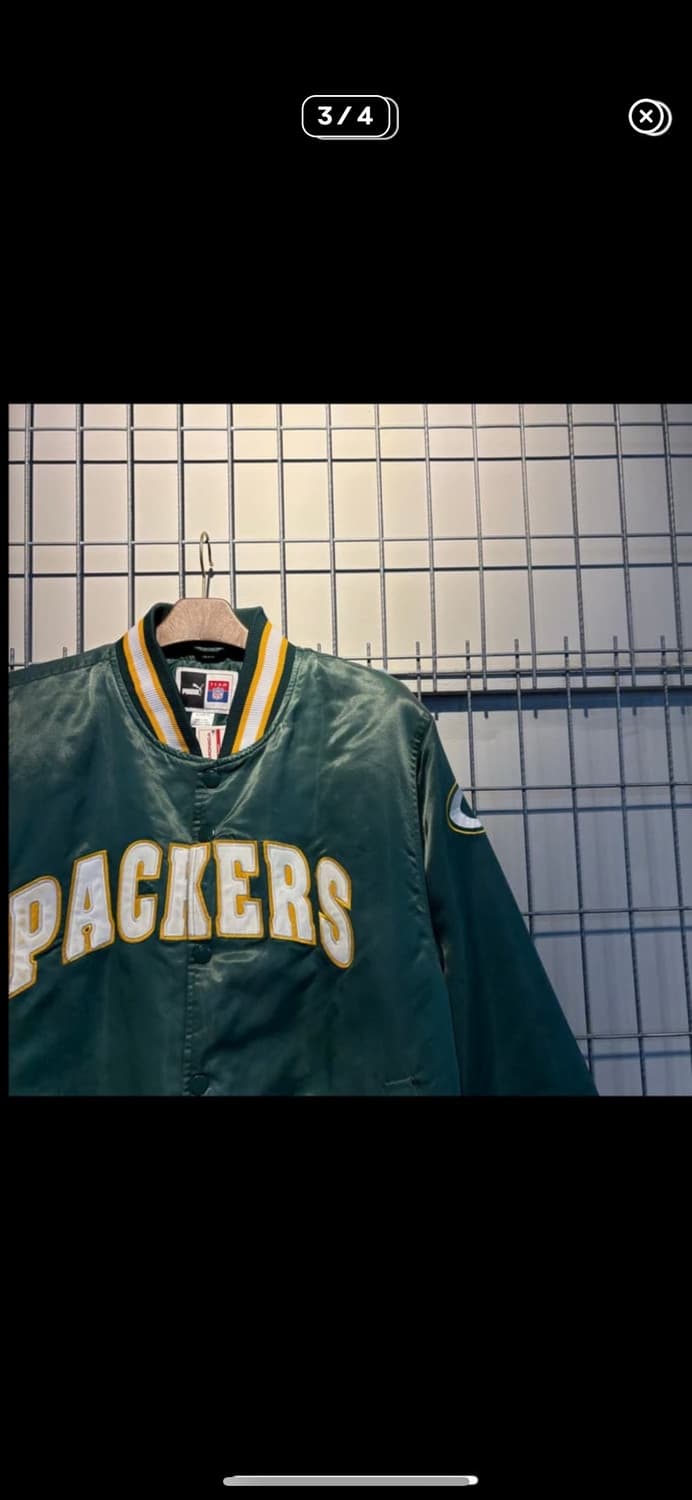 NFLx푸마 그린 바시티 자켓 A2938 상품이미지3