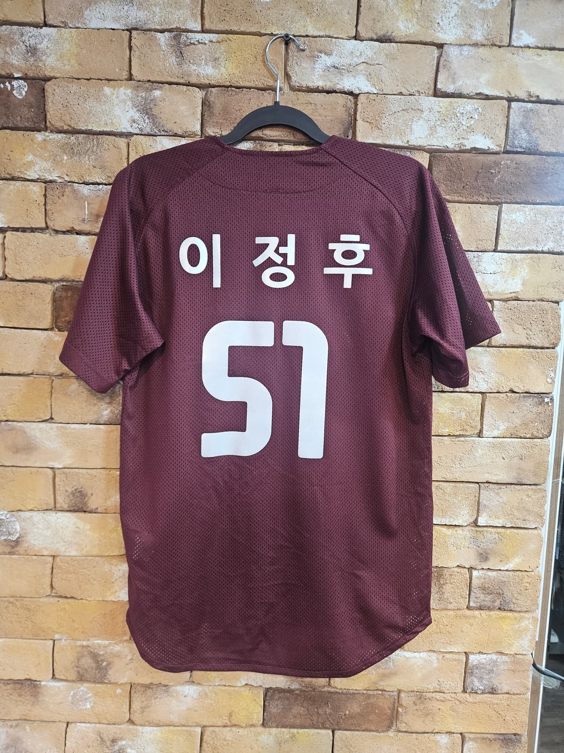 키움 히어로즈 이정후 유니폼 85(XS) 버건디 상품이미지2