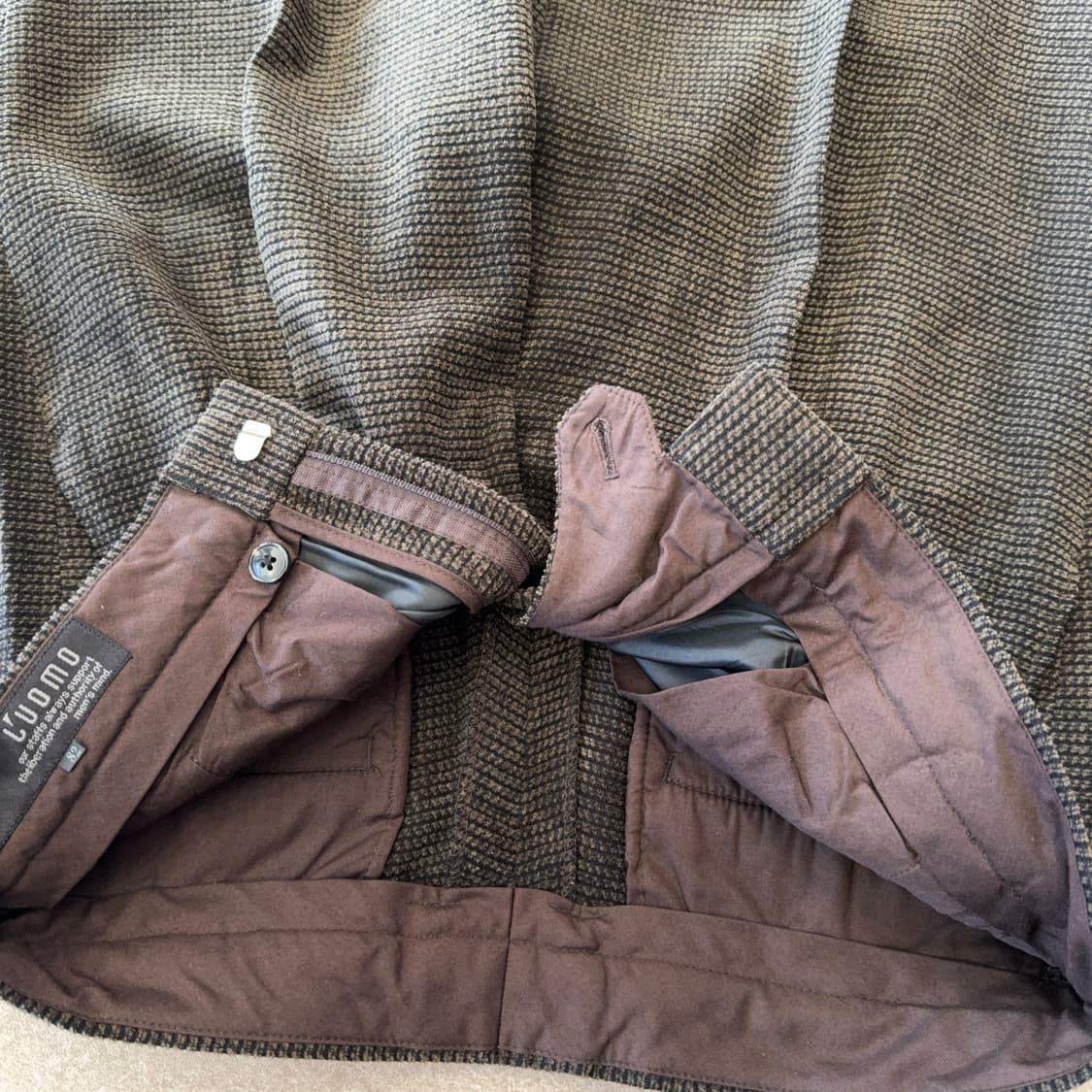 빈티지 울 투턱 카브라 팬츠 상품이미지4