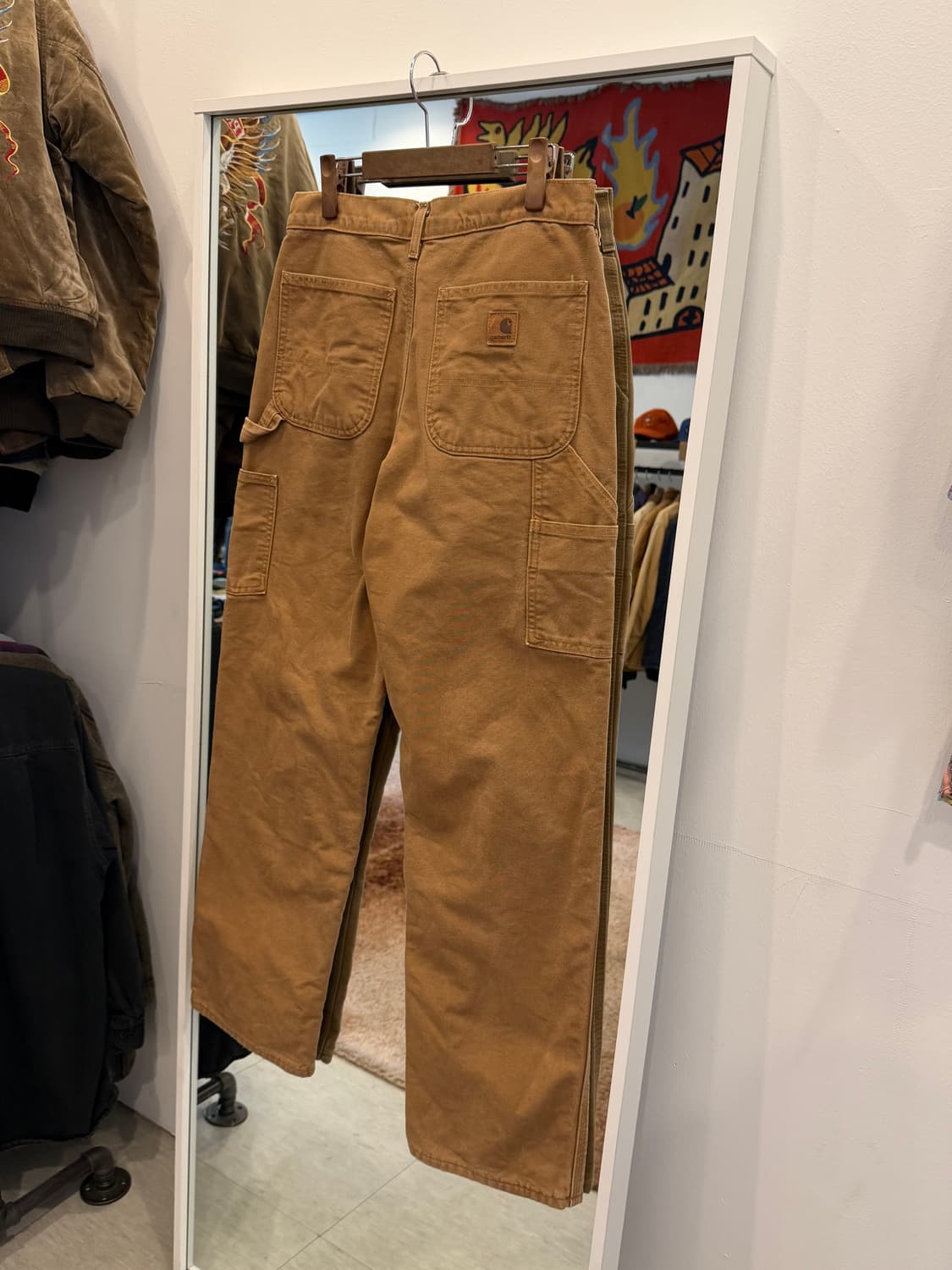 Carhartt 덕 캔버스 싱글니 플란넬 카펜터 워크 팬츠 (31) 상품이미지5