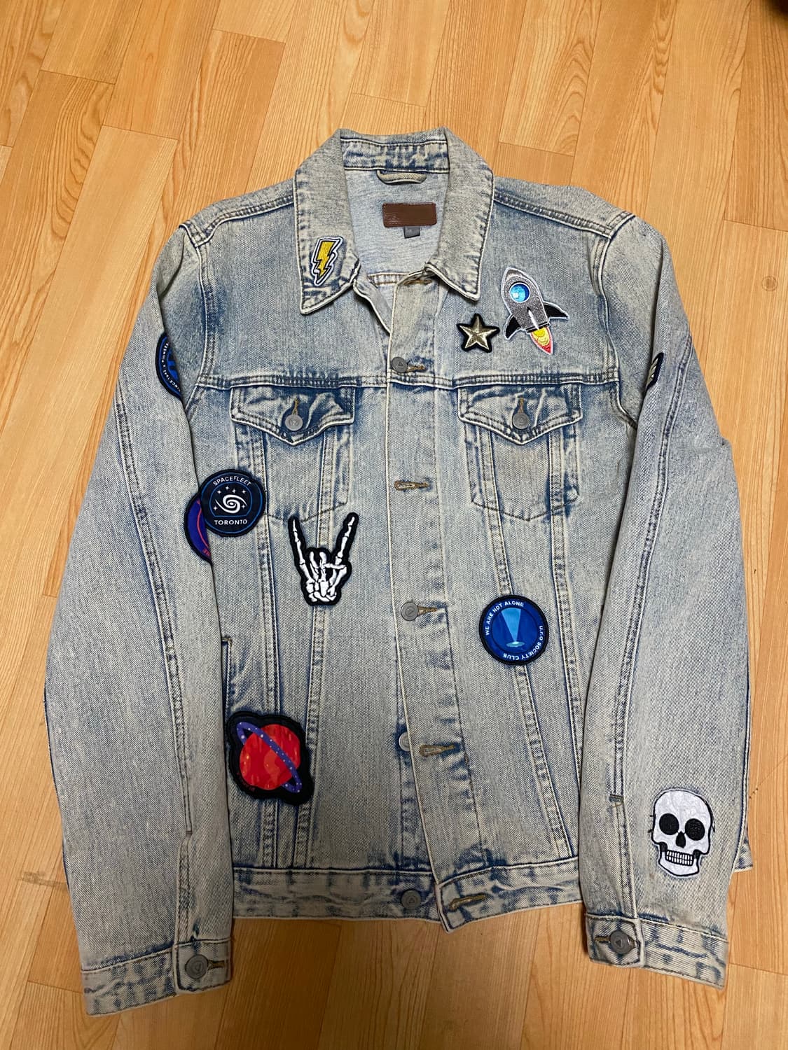 ASOS 패치워크 데님자켓 상품이미지2