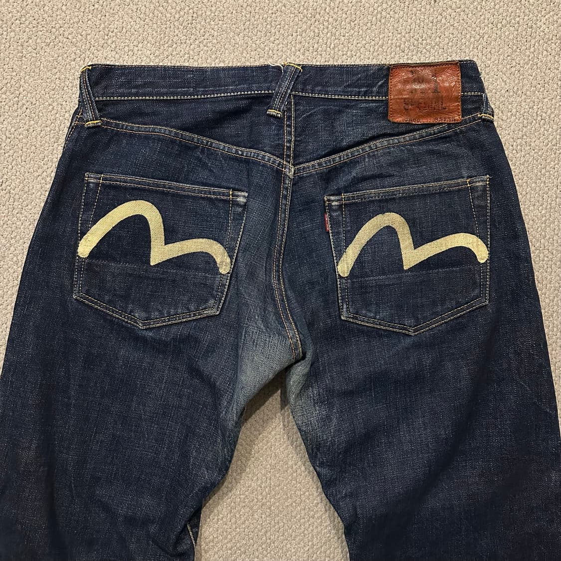 90~00s 에비수 EVISU 야마네 셀비지 데님 상품이미지2