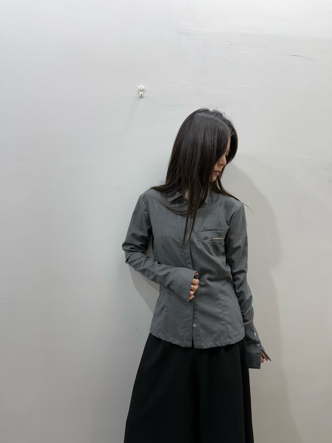 혜인서 프레피 무드 슬림 실루엣 셔츠 상품이미지7