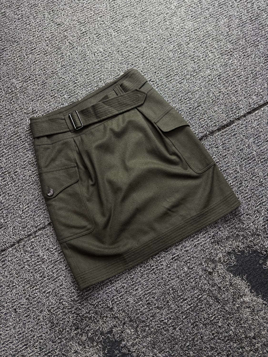 버버리 벨티드 y2K 사이드 포켓 스커트 3372 상품이미지1