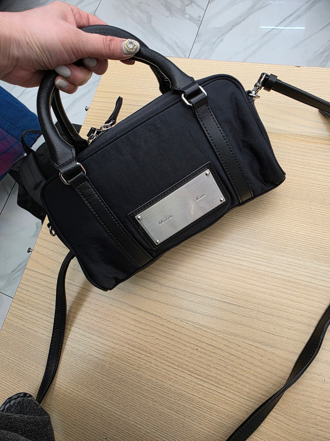 마뗑킴 스포티 토트 크로스백  블랙 상품이미지2