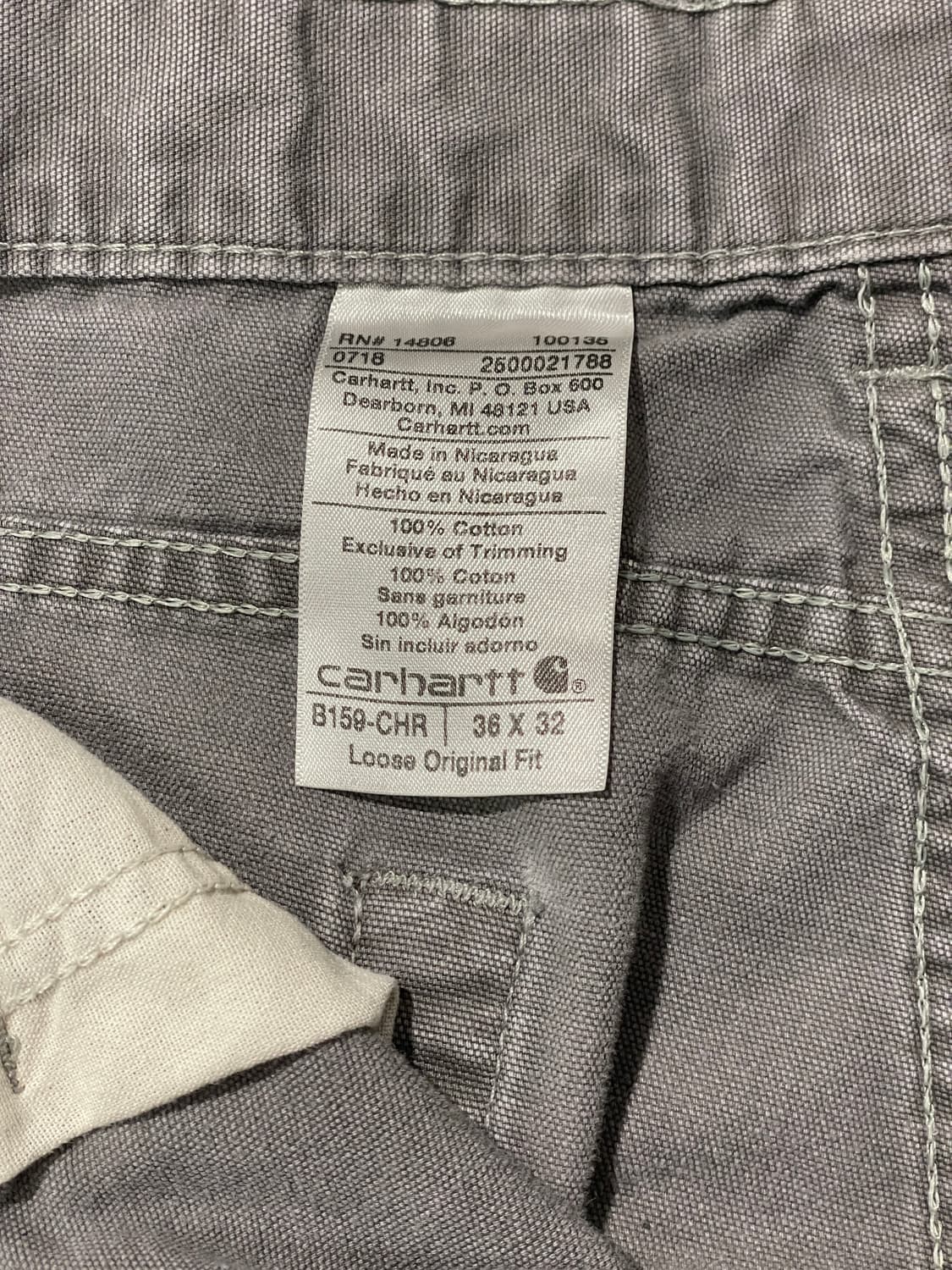 칼하트 카펜더 팬츠 (real work pants) 상품이미지5