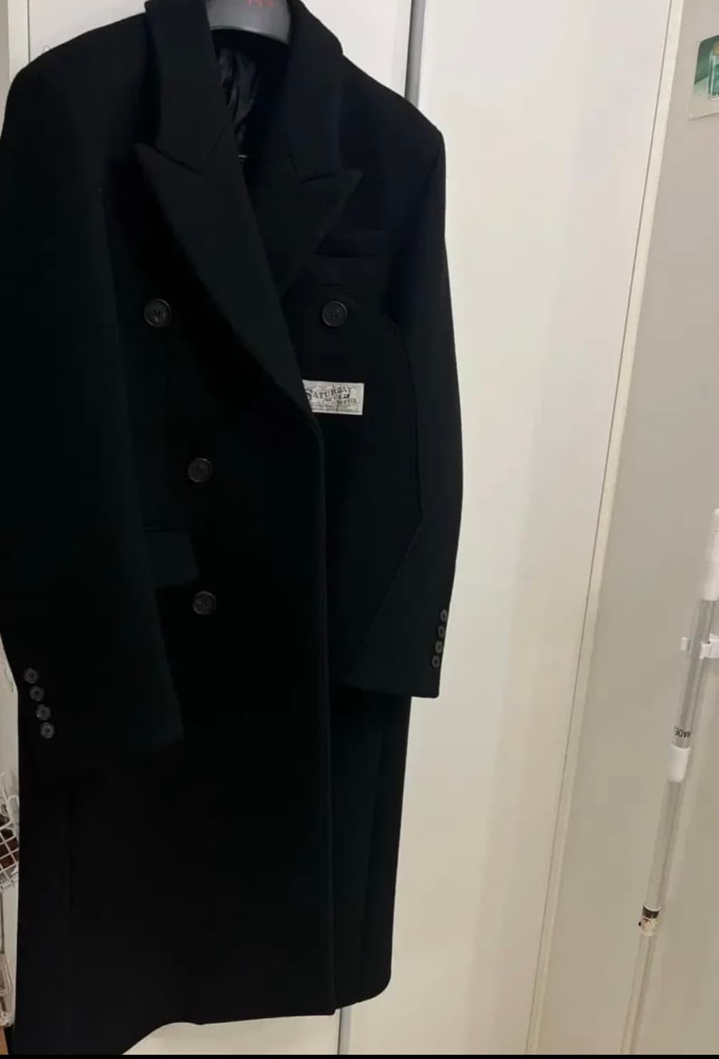 STU 패치 더블 코트 블랙 L 판매 상품이미지1