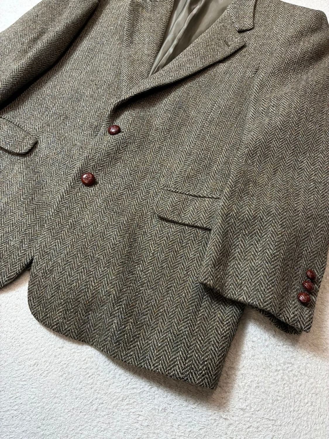 파올로구찌 x 해리스트위드 90's 울 헤링본 블레이저 PN6902 상품이미지3