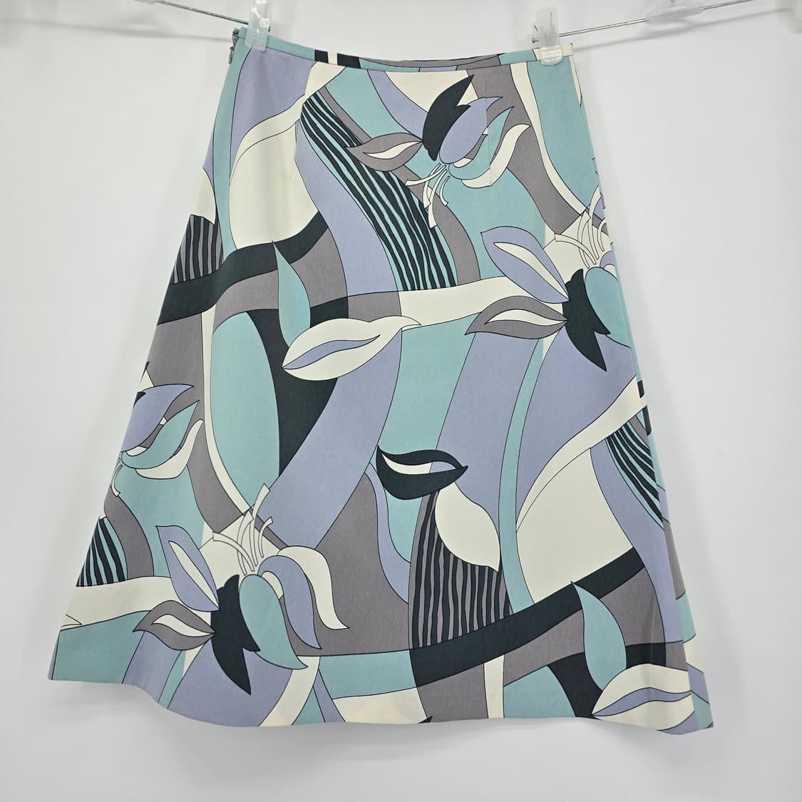 빈티지 패턴 A라인 스커트 유니크 프린트 미디스커트 여성 여름코디 상품이미지1