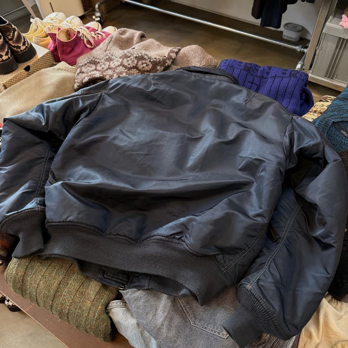 CAMO LAND 밀리터리 B15 USAF 플라이트 자켓 XL 상품이미지7