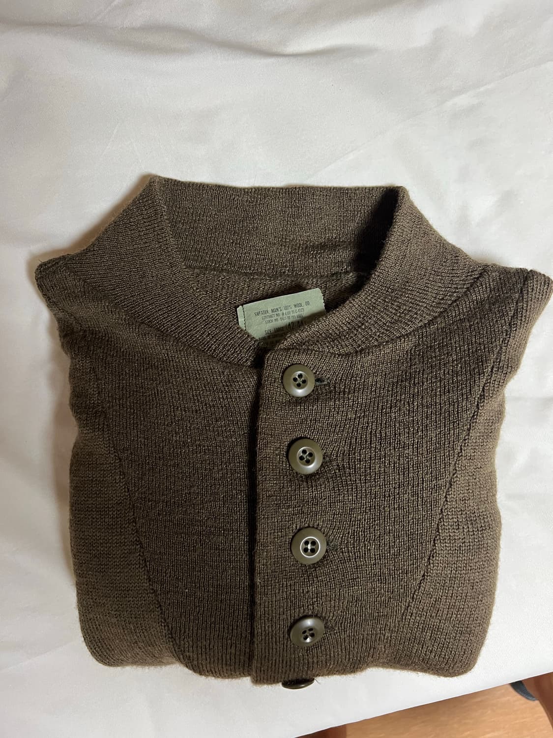 80s U.S. Army 5-Button Wool Sweat 상품이미지3