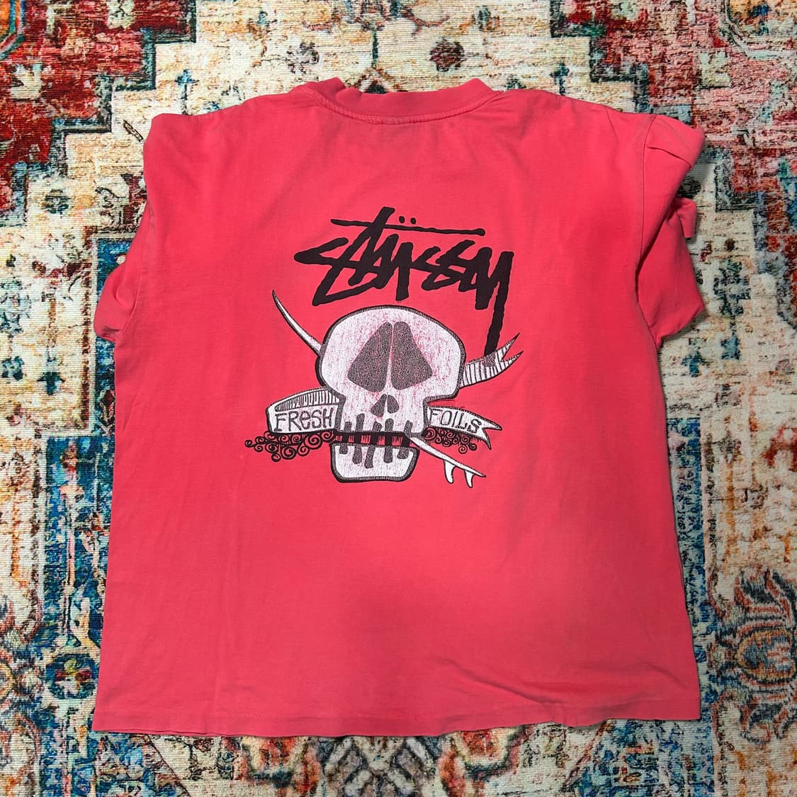[2XL] 90s 스투시 아카이브 스컬 프린팅 반팔 상품이미지2