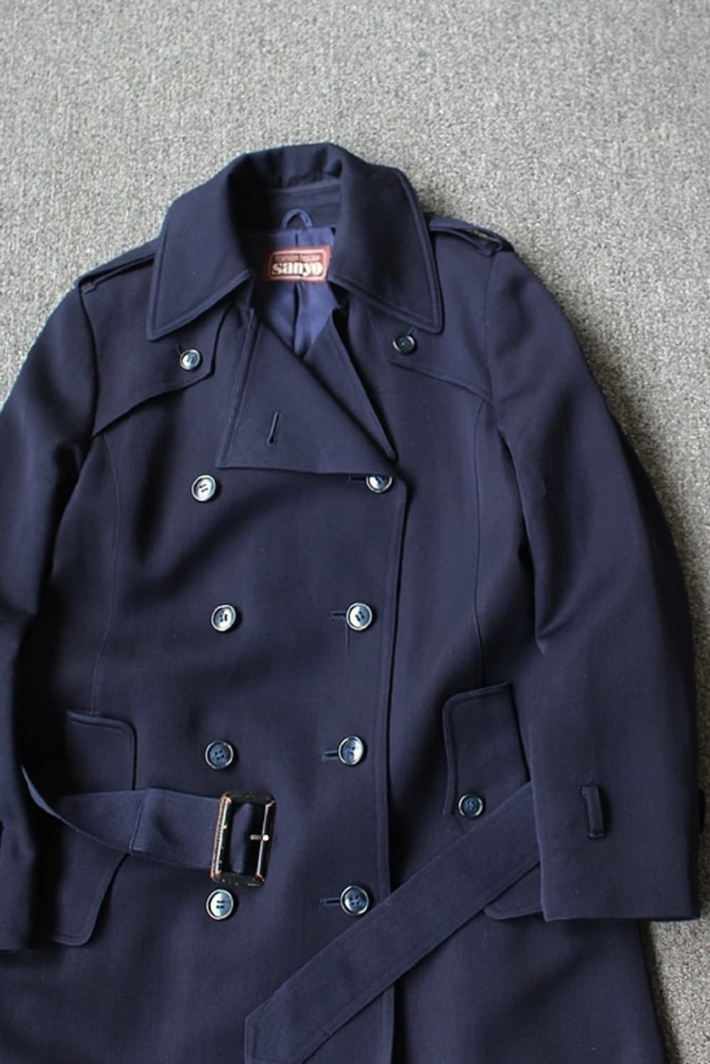 Sanyo 네이비 트렌치코트 상품이미지3