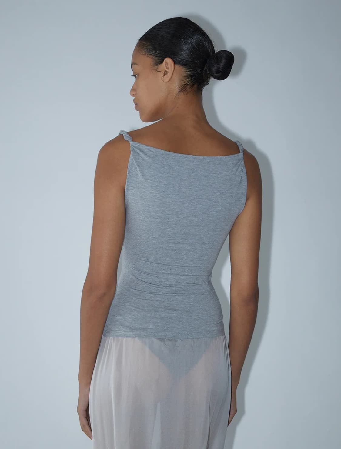 [XS,S,M,L]팔로마울 Simp 슬리브리스 탑/화이트 상품이미지4