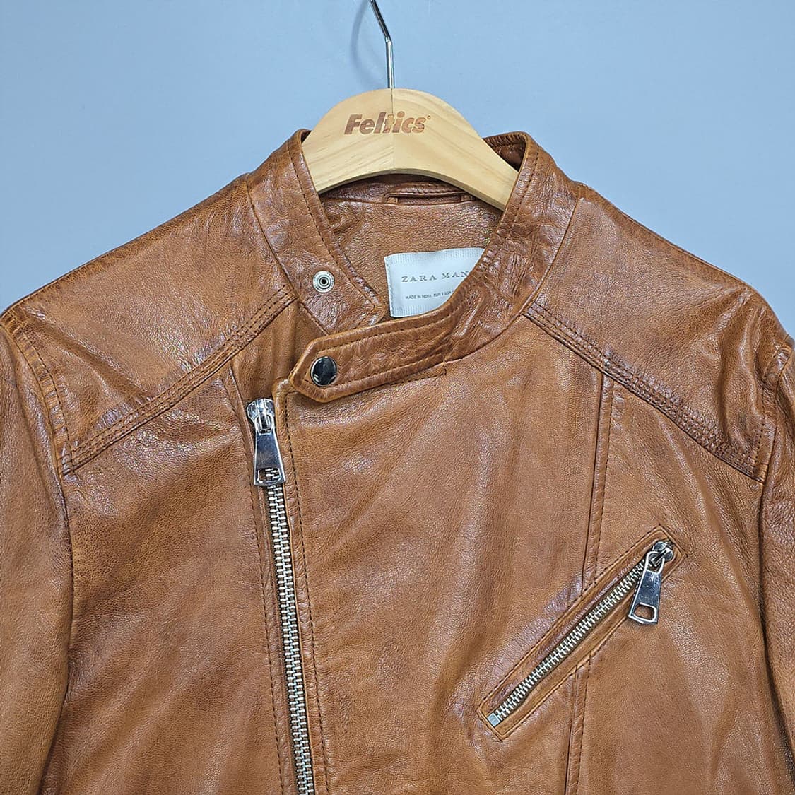 자라맨(zara man) 염소가죽 라이더자켓 S 상품이미지2
