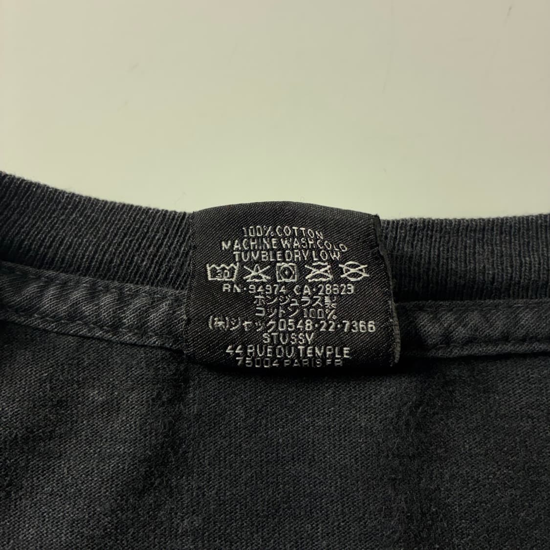 Stussy  스투시 인터내셔널 피그먼트 다이트 블랙 반팔 티셔츠 상품이미지5