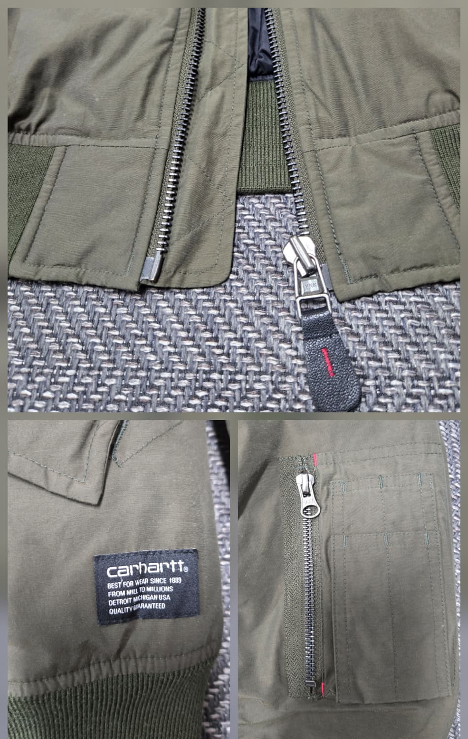 칼하트 WIP MA-1 봄버 자켓 카키 상품이미지4