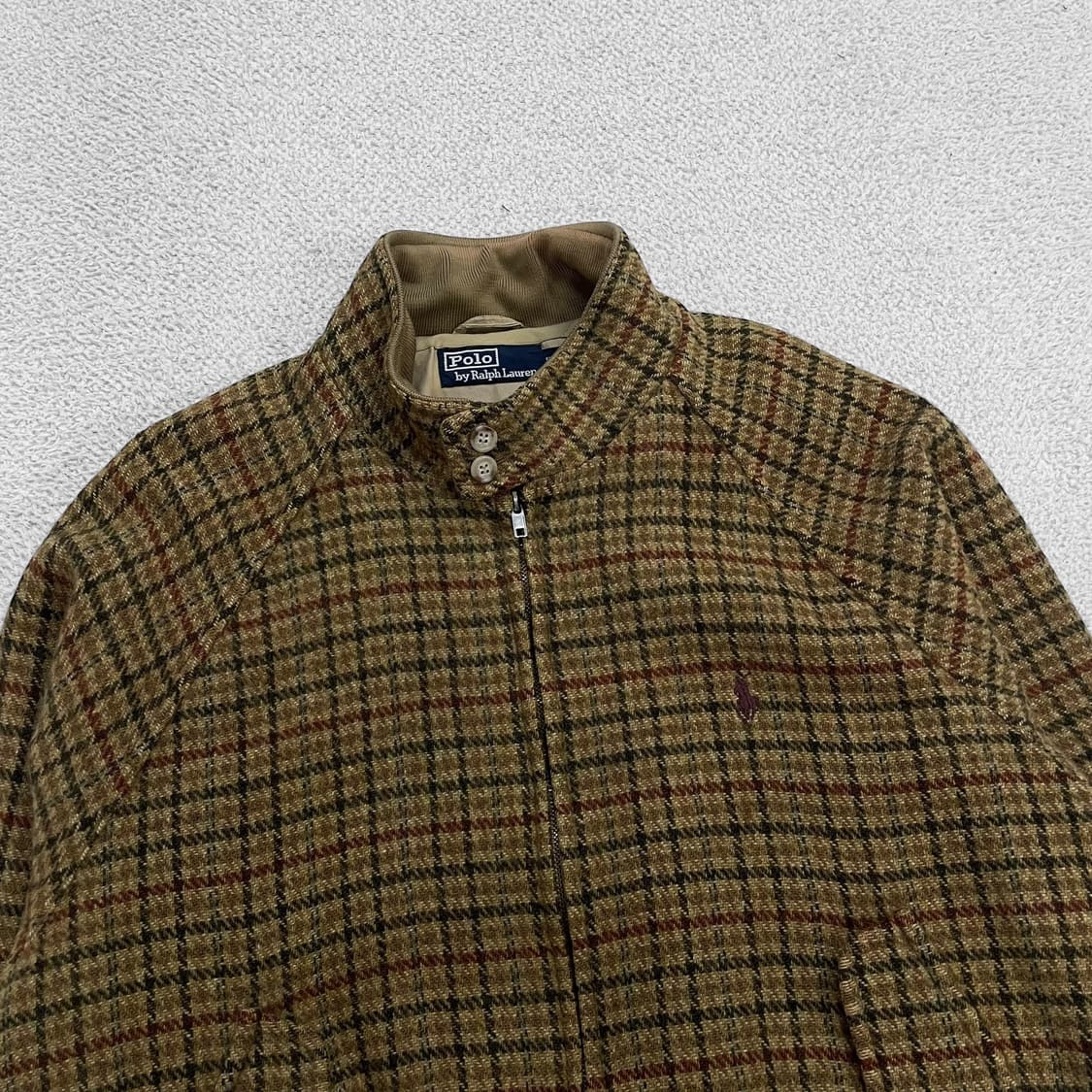 폴로 랄프로렌 건클럽 체크 울 트위드 헤링턴 바라쿠타 자켓 상품이미지2