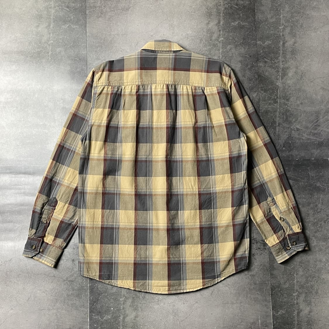 CARHARTT 칼하트 빈티지 옐로우 체크 워크 셔츠 A00981 상품이미지6