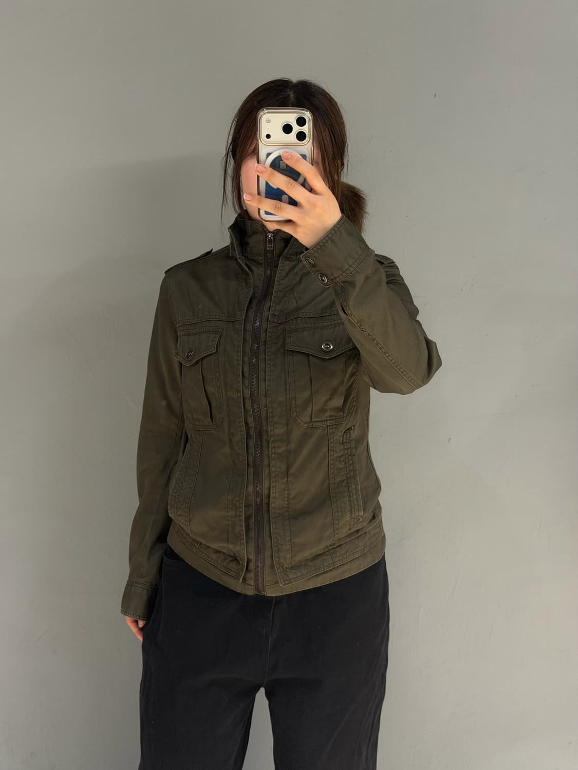 high-neck pocket detail jacket 상품이미지2