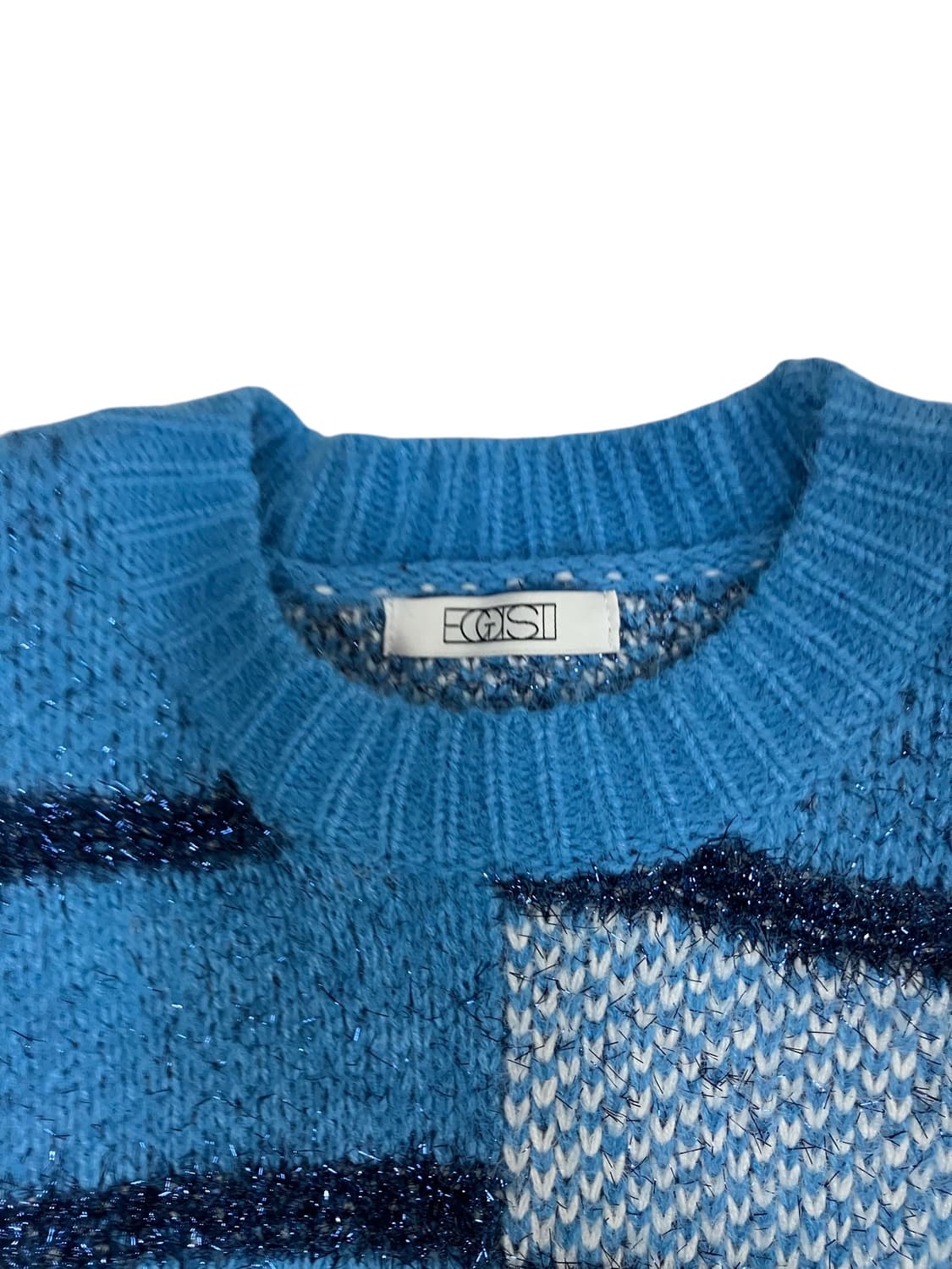 EGOIST 배색 스트라이프 니트 스웨터 F 상품이미지4