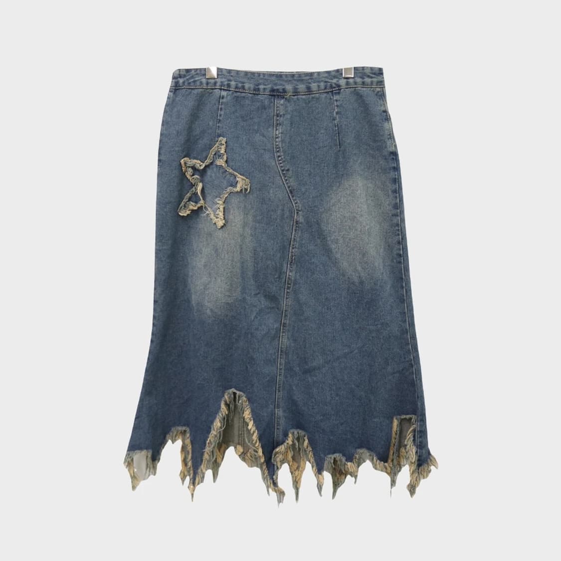 데님 미디 스커트 67076 상품이미지2