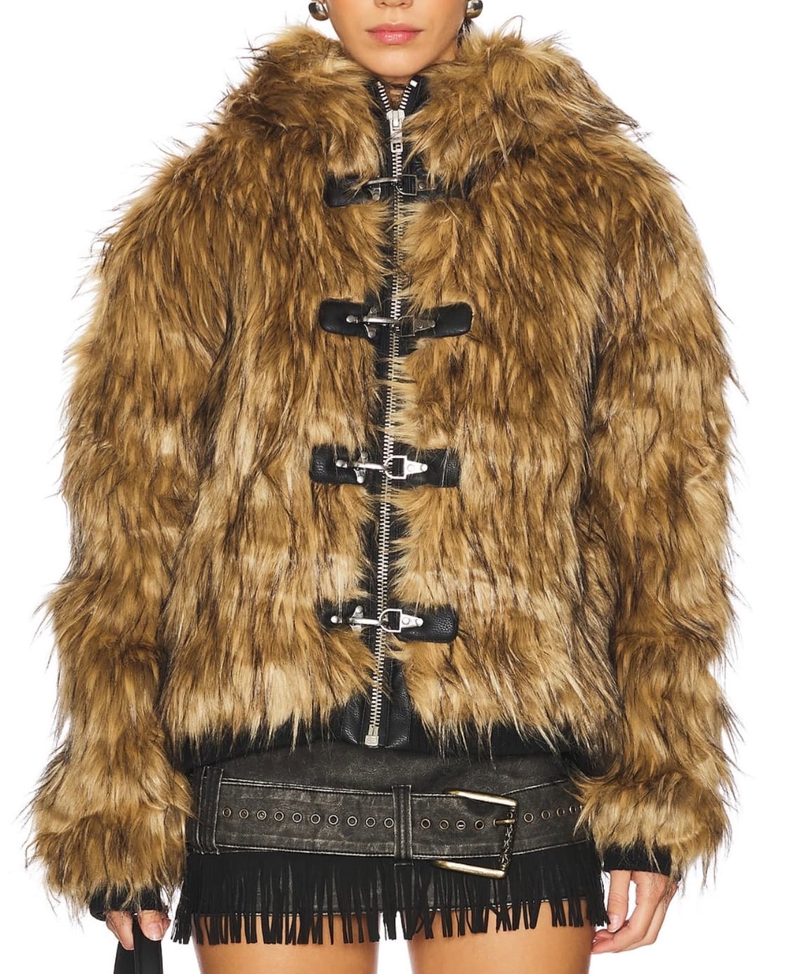 Jaded London 제이디드런던 블론드 멘도자 퍼 자켓 S 상품이미지4