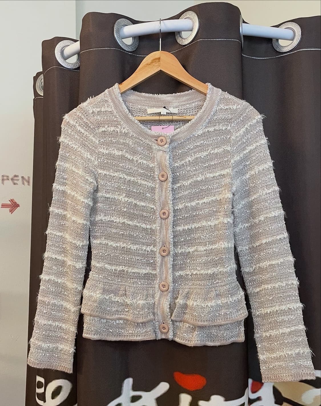 프린지 트위드 가디건 [무배] 상품이미지4