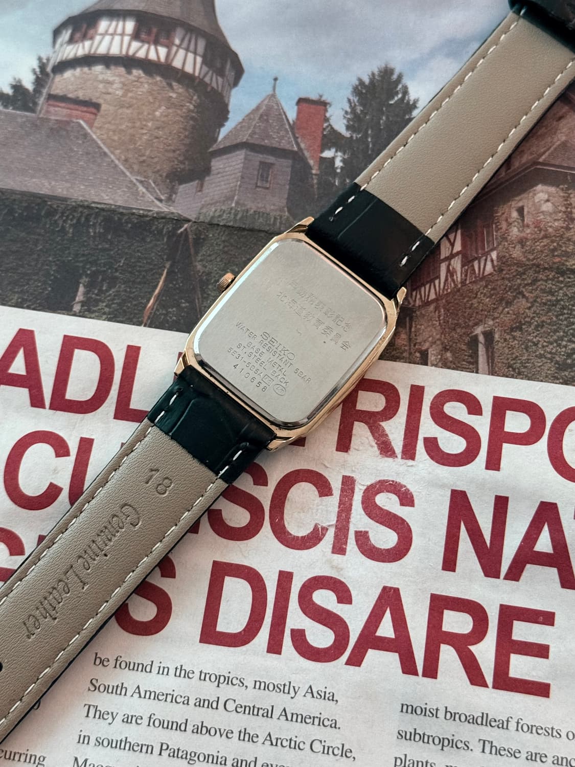 세이코 Seiko 쿼츠 스피릿 스퀘어 골드  상품이미지3