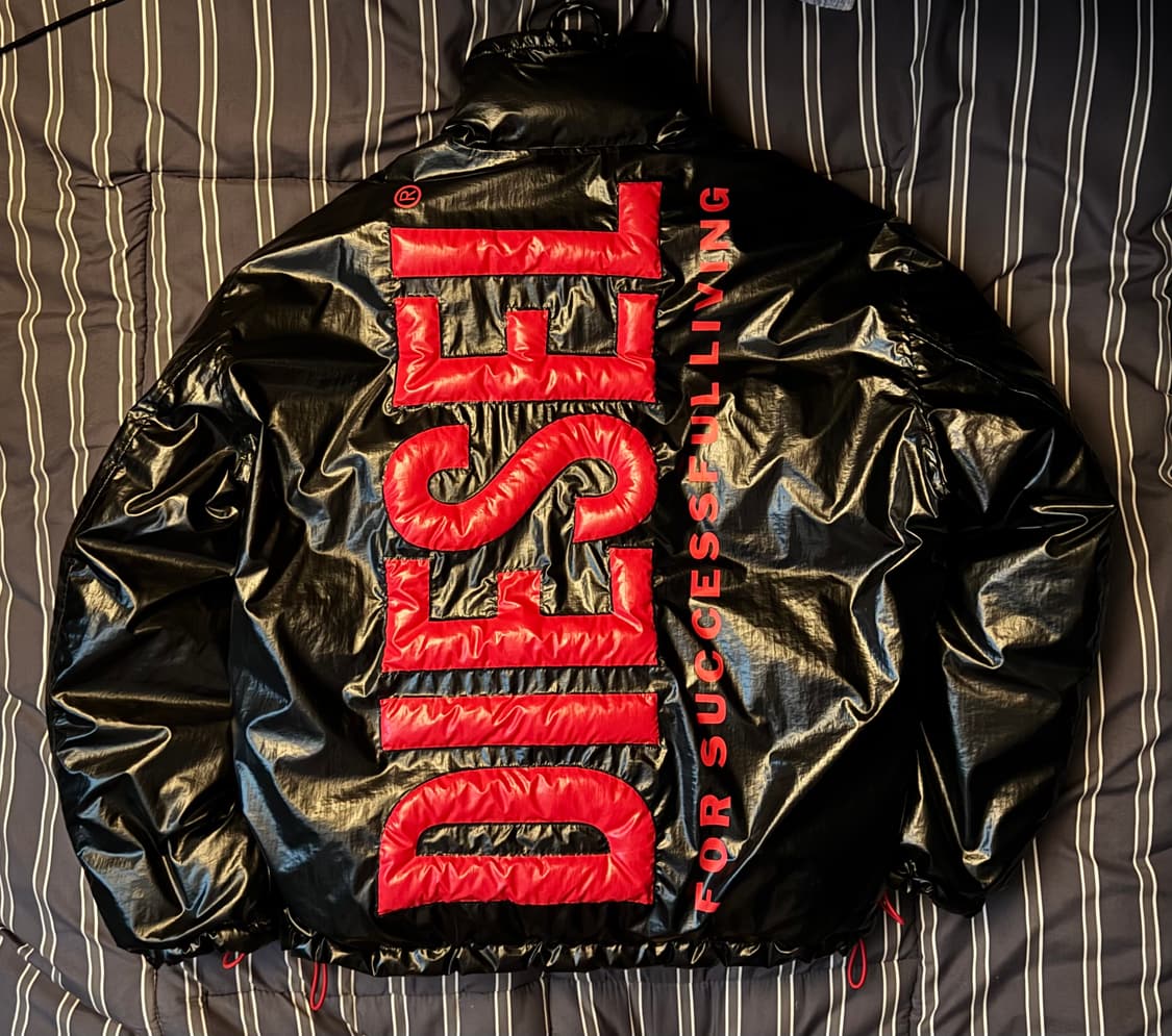 남성 W 쥬피트 맥시 로고 패딩 재킷 - 블랙  상품이미지1