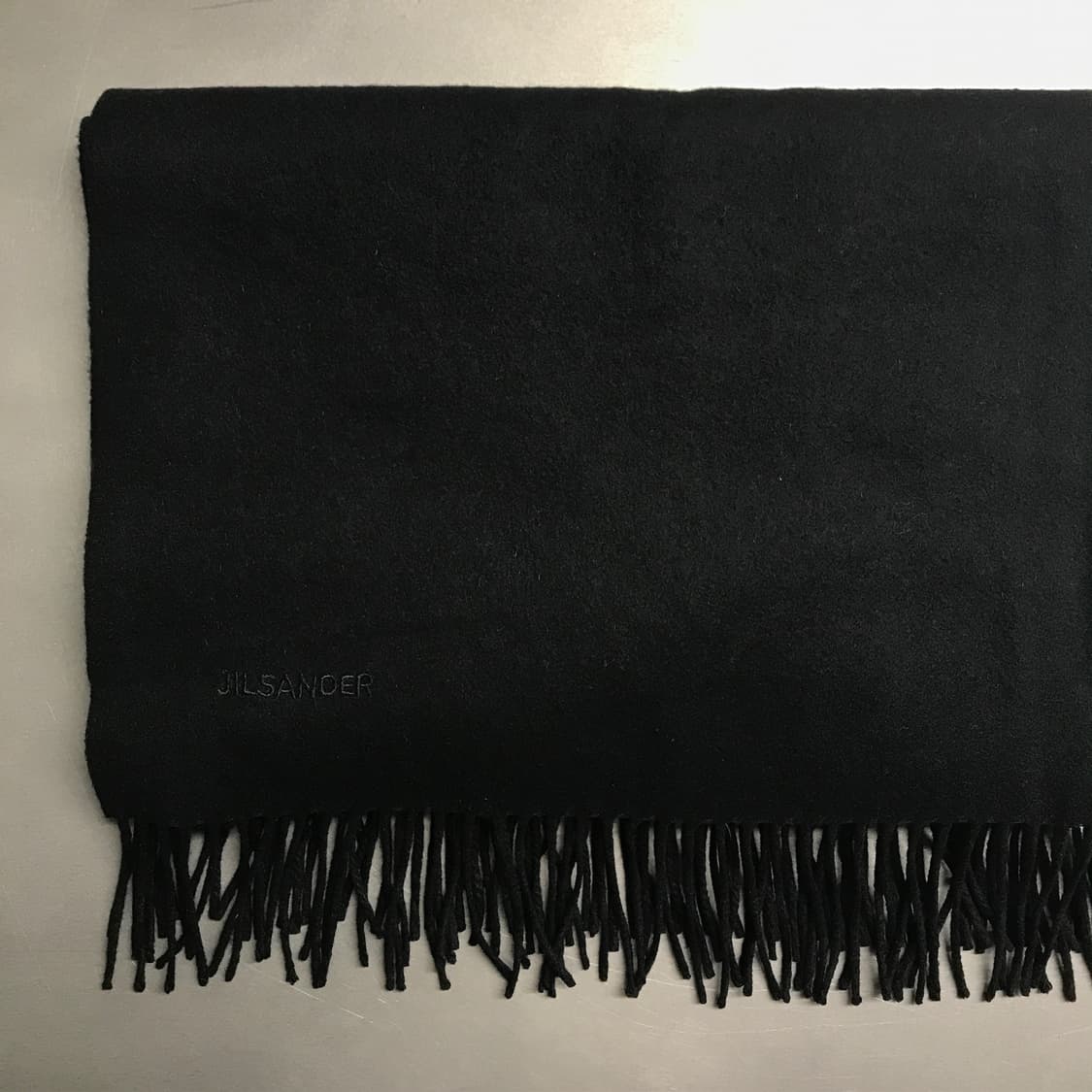 질샌더 로고 머플러 블랙 상품이미지3