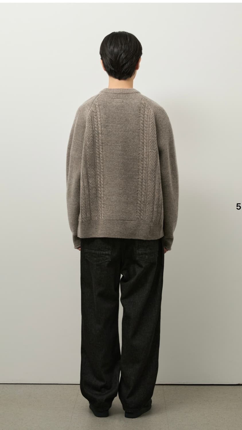 [새상품급] 러프사이드 아란 스웨터 월넛 3 상품이미지2
