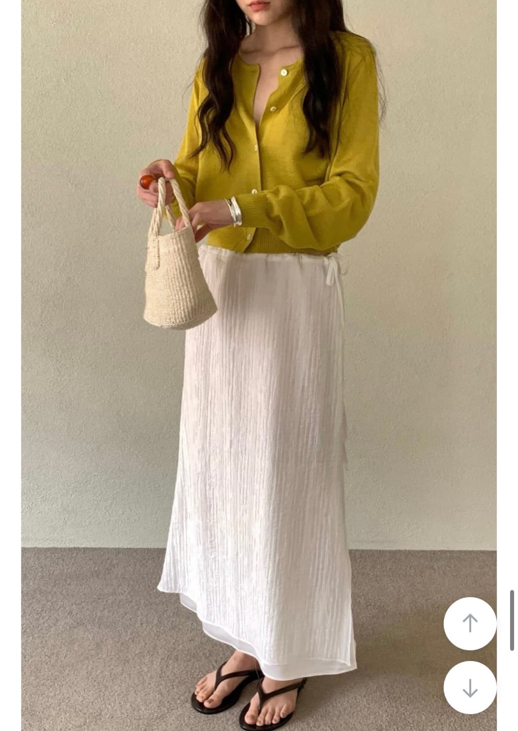 새상품 free) 드온도 썸머 올리브가디건 상품이미지2