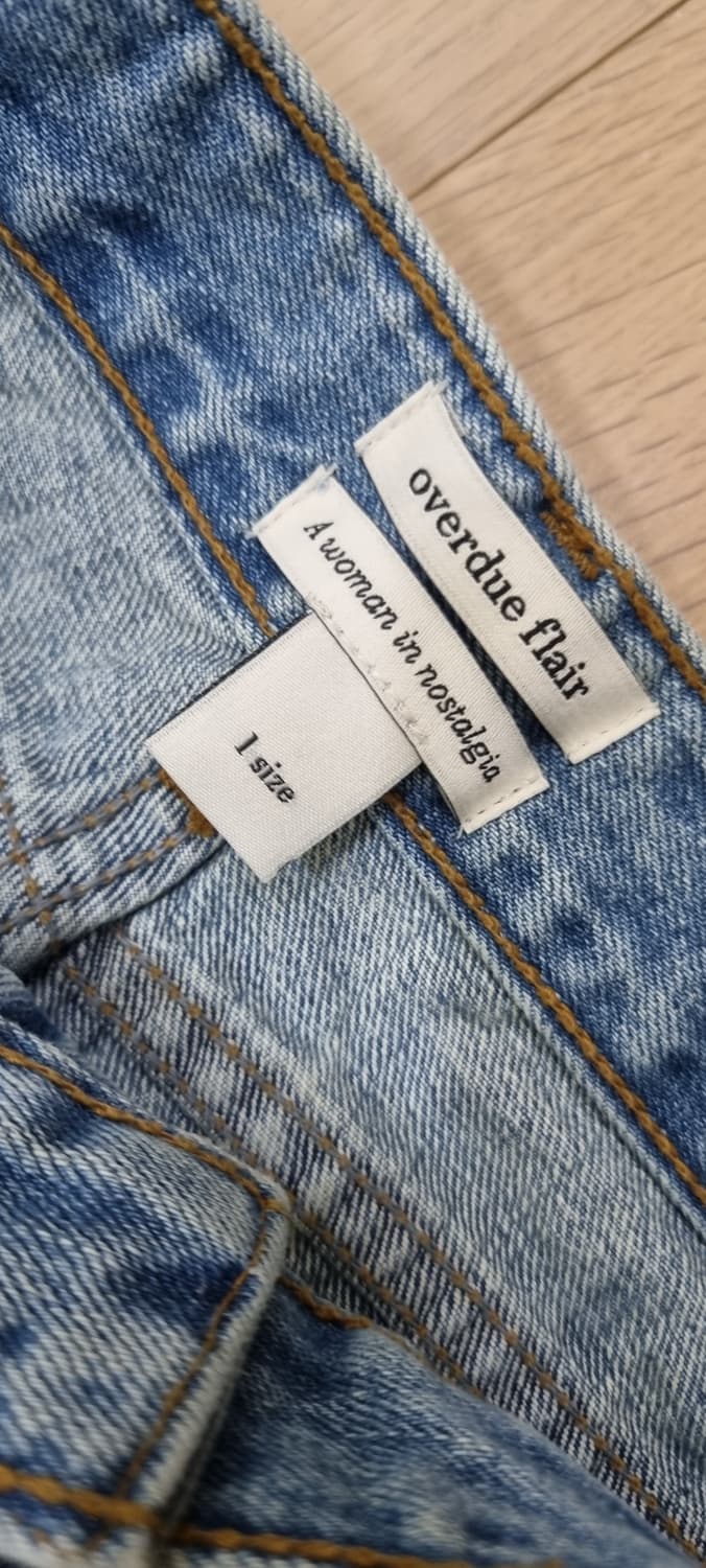 오버듀플레어 워싱 데님 1size _ 여성 상품이미지9