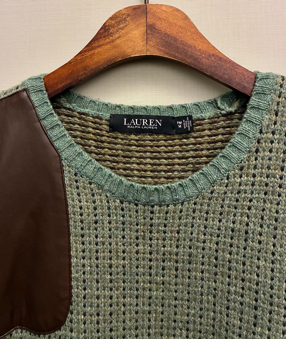 (M)로렌 랄프로렌 블랙라벨 멀티패치 울 블렌드 니트 상품이미지5