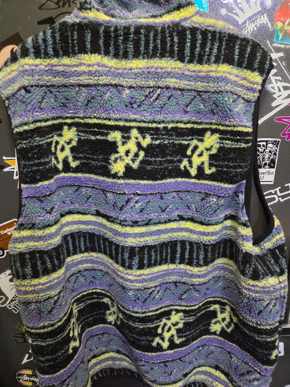 디스이즈네버댓 x 그라미치 리버시블 플리스 베스트 멀티 XL 상품이미지6