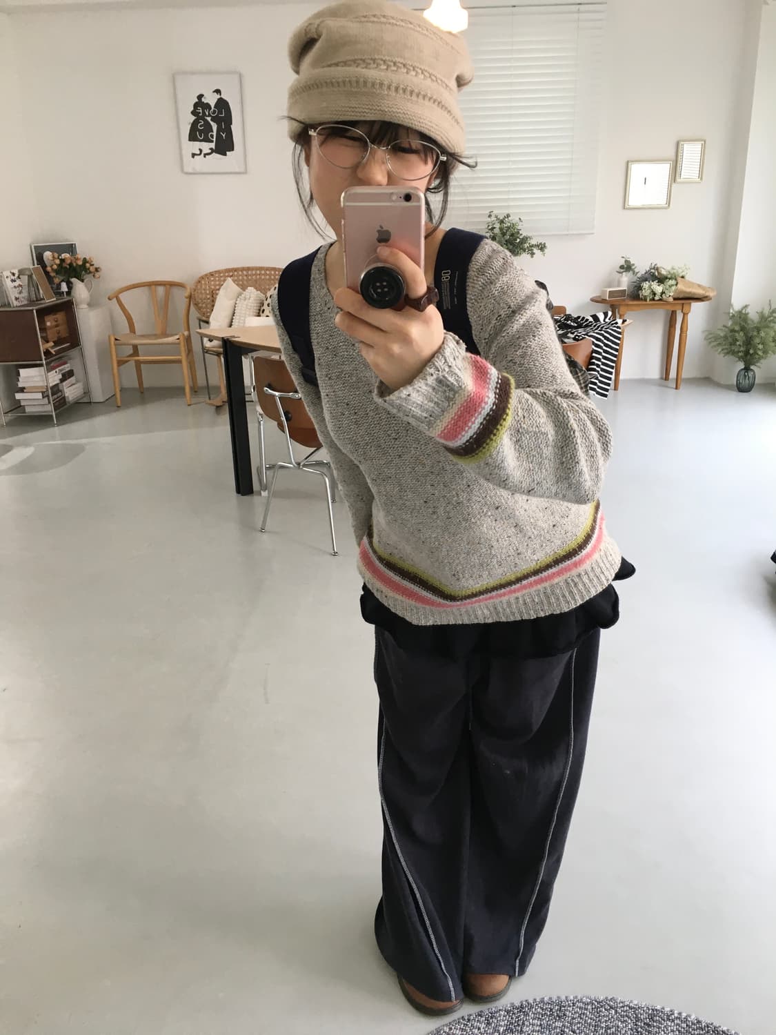 Rainbow Henry neck knit 상품이미지3