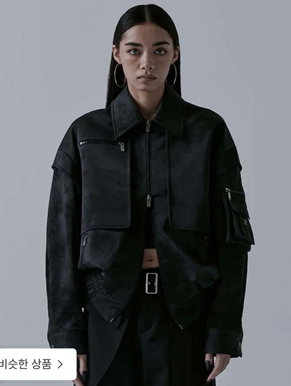 트리밍버드 스웨이드 매트 레더 자켓 상품이미지2