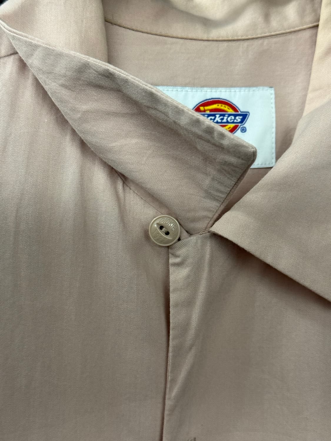 디키즈 핑크 오픈 카라 포켓 반팔 워크 셔츠 일본판 여름 얇은 M 95 상품이미지5