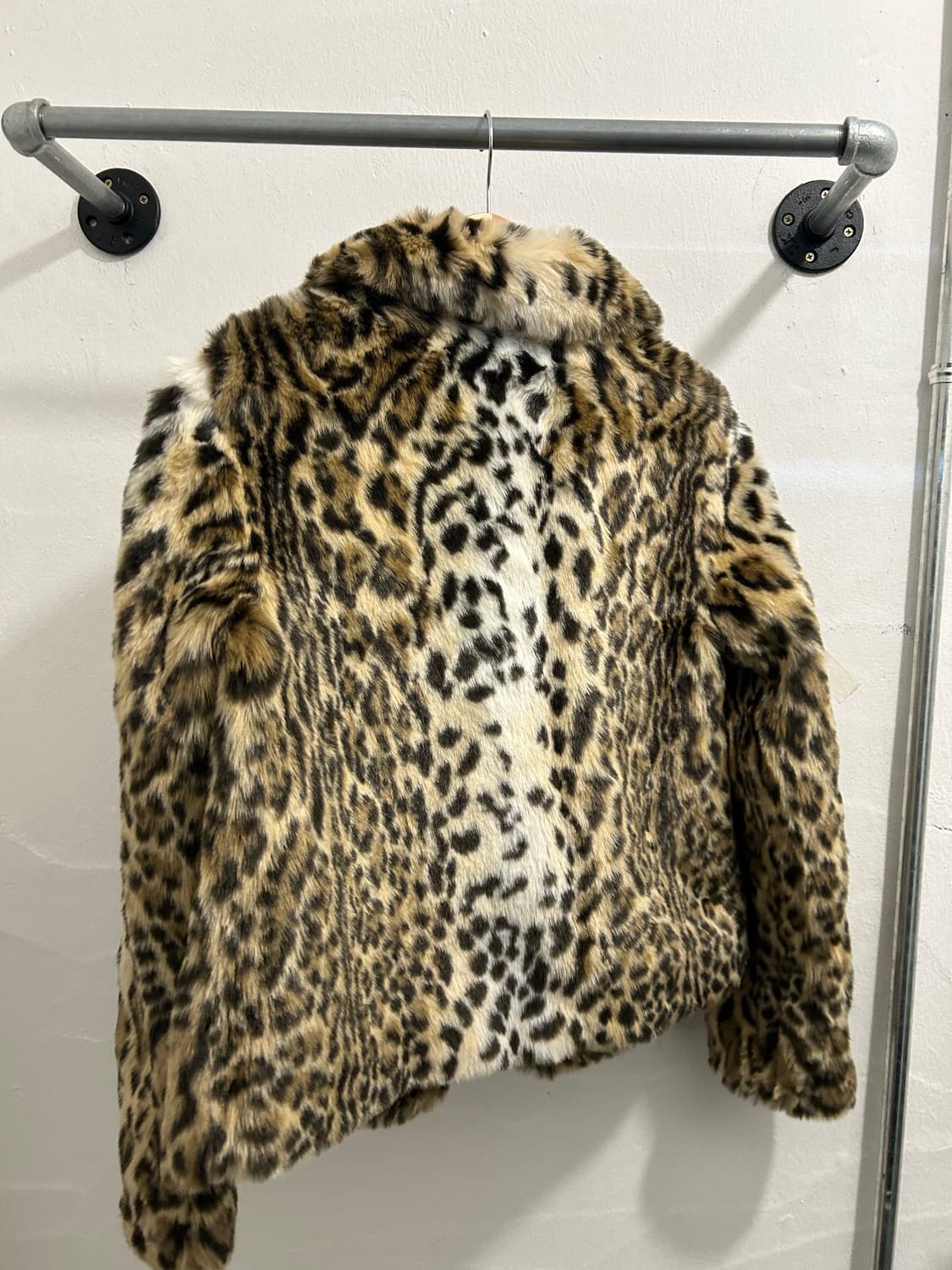 갸루 호피 레오파드 퍼 자켓 상품이미지5