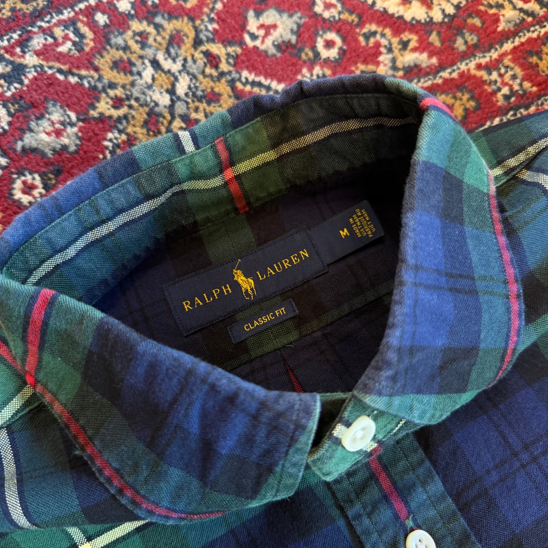 폴로 랄프로렌 클래식 핏 체크 셔츠 [ 100 ] 상품이미지5