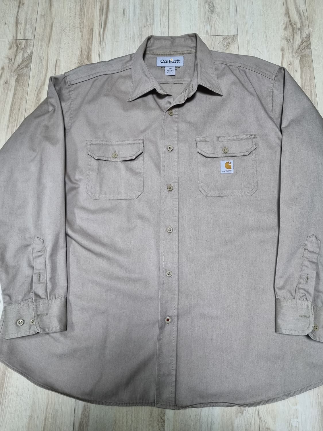 칼하트 투포켓 브라운 워크셔츠 XXL 상품이미지1