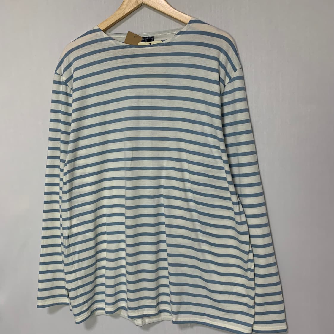 세인트제임스 스트라이프 롱슬리브 빈티지 스카이블루 XL 상품이미지2