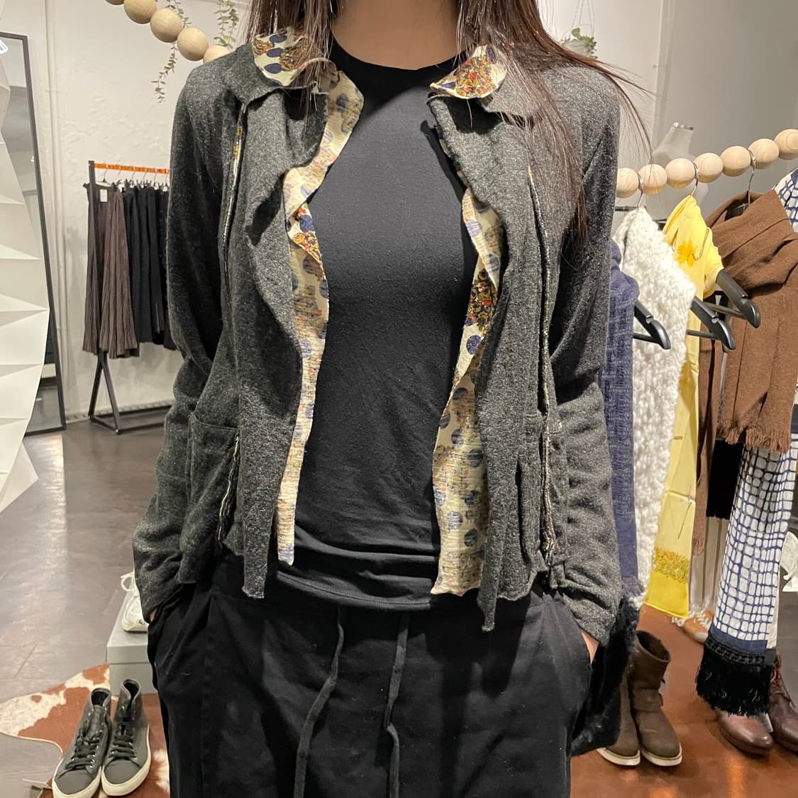 꼼데가르송 플로랄 레이어드 가디건 상품이미지4