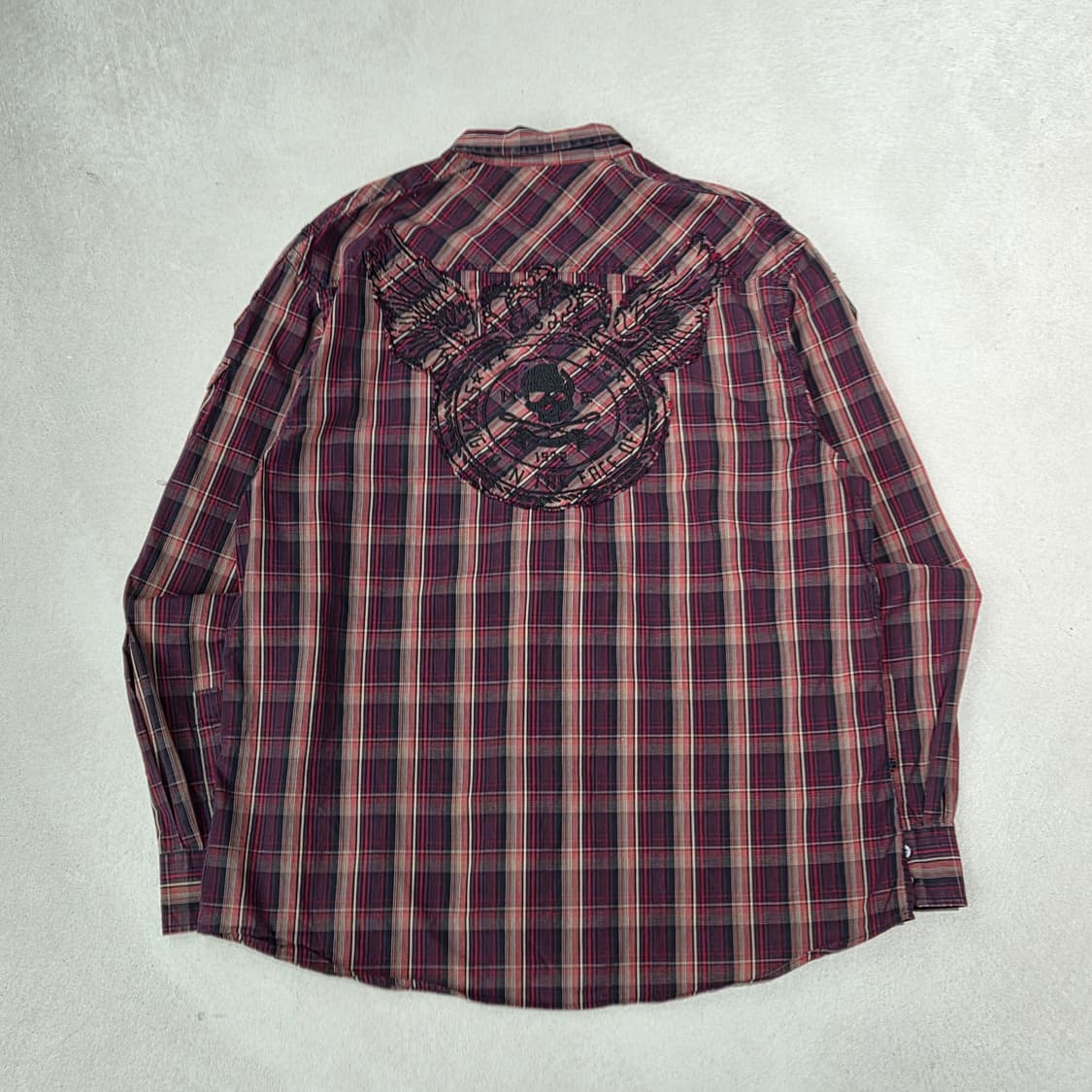 마크에코 펑크자수 체크셔츠 s09137 상품이미지2